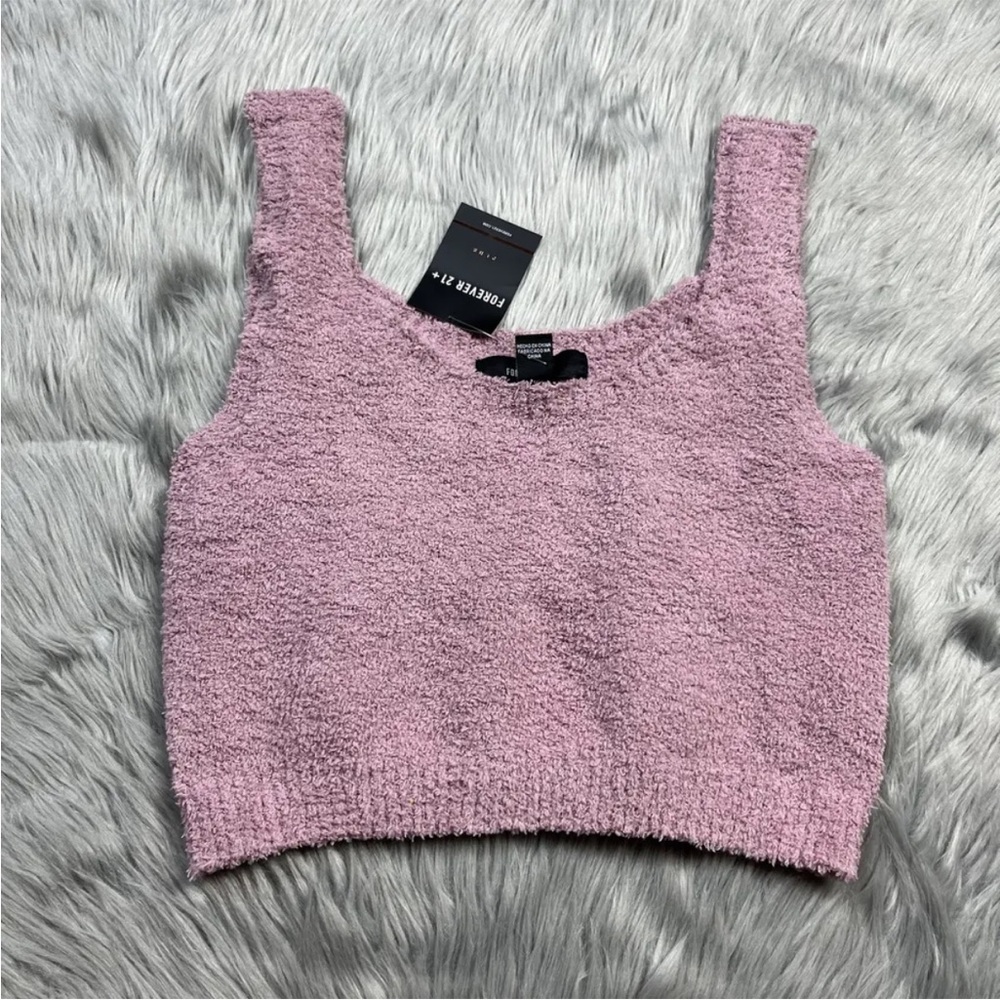 Forever 21 Plus Size 0x Orchid Sweater Crop Top